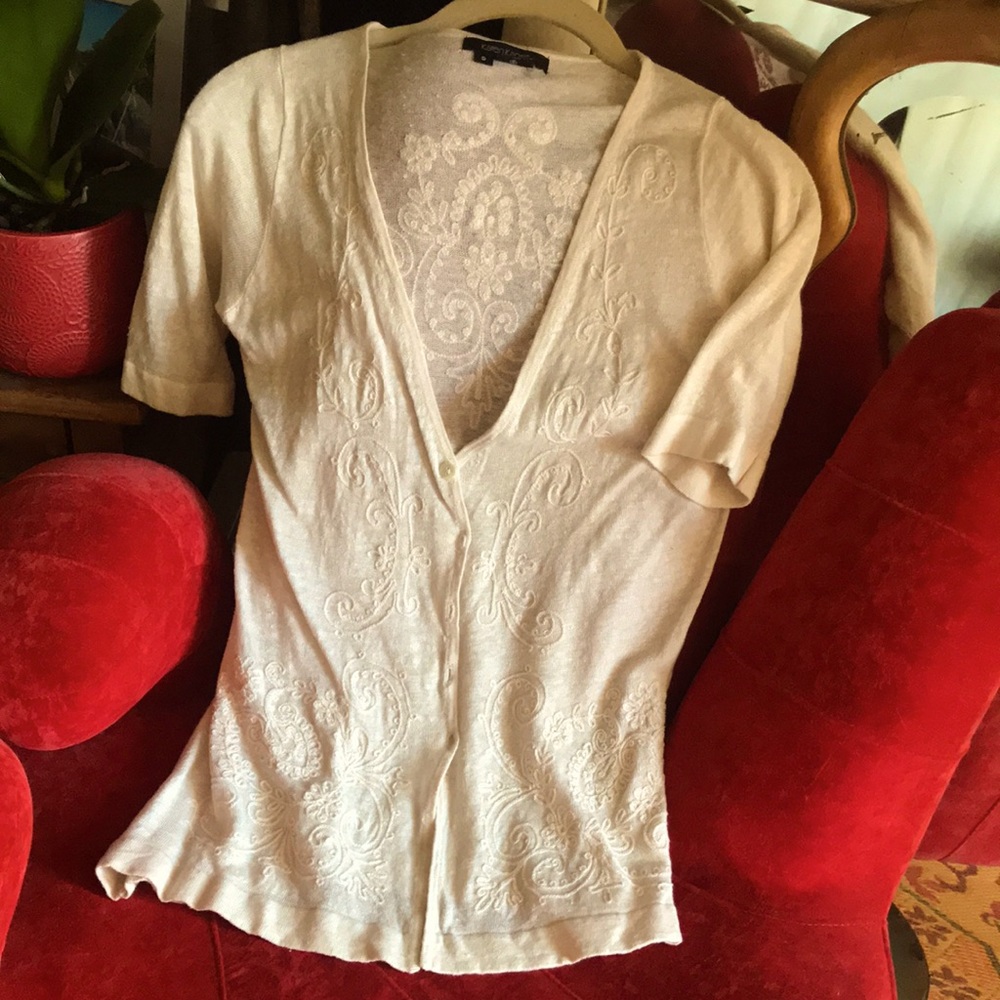 Linen Karen Kane sweater/blouse